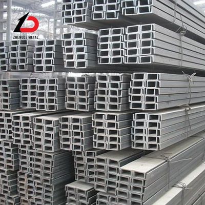 Горяче прокатаная углеродная сталь Q195 Q235 Q345 Q235D Q275 Q275b C канальная стойка Стальная U-сталь для структурной поддержки в строительстве